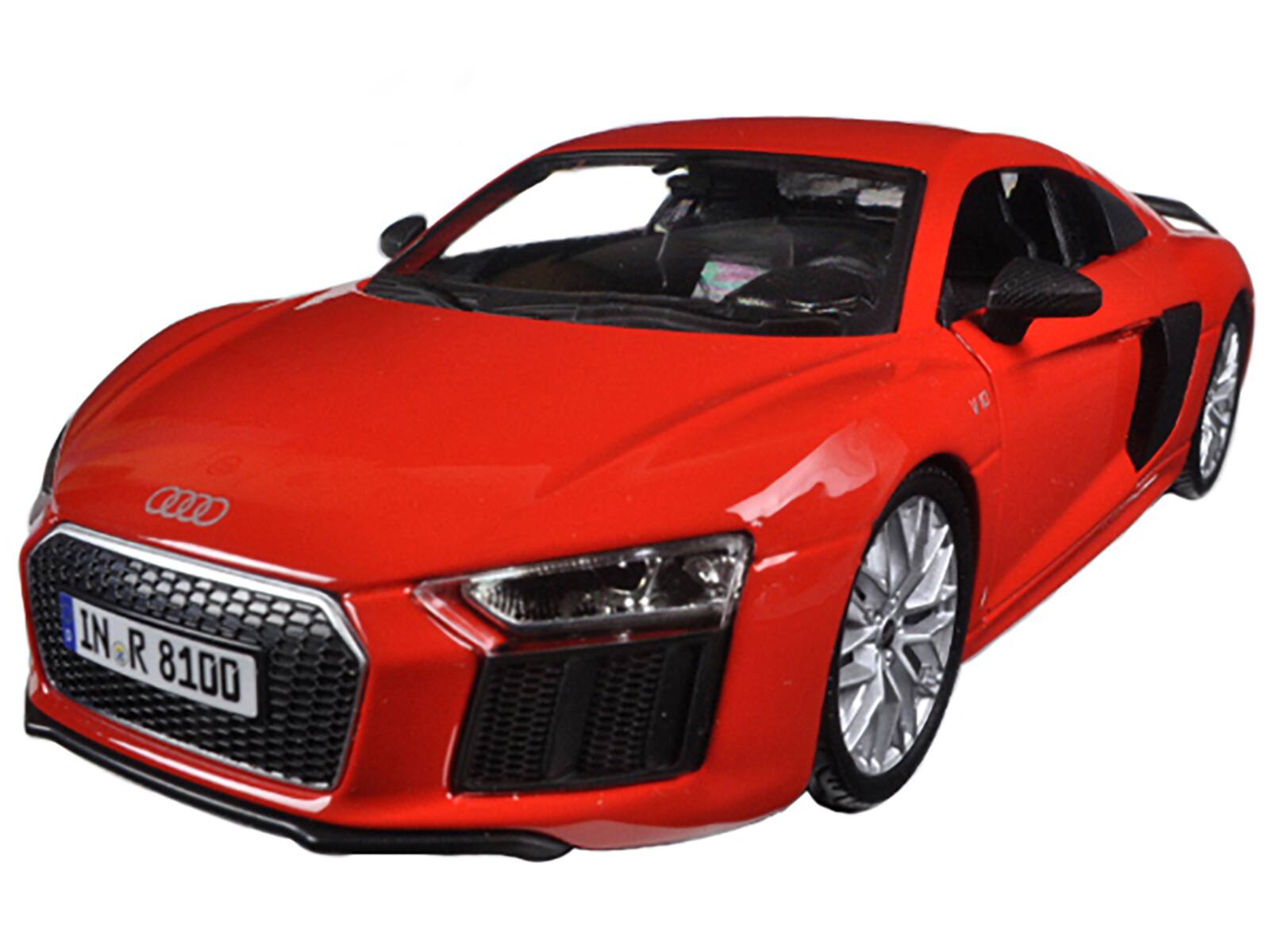 Alt View 1. Maisto - Audi R8 V10 Plus Red Special Edition 1/24 Diecast Model Car by Maisto.