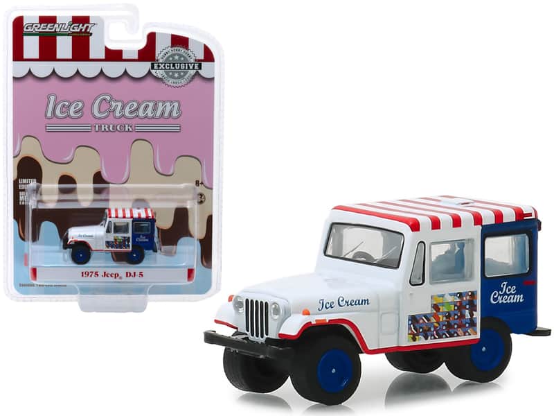 "1975 Jeep DJ-5 Ice Cream Truck ""Hobby Exclusive"" 1/64 Diecast Model Car by Greenlight" price history on PriceWatchPro