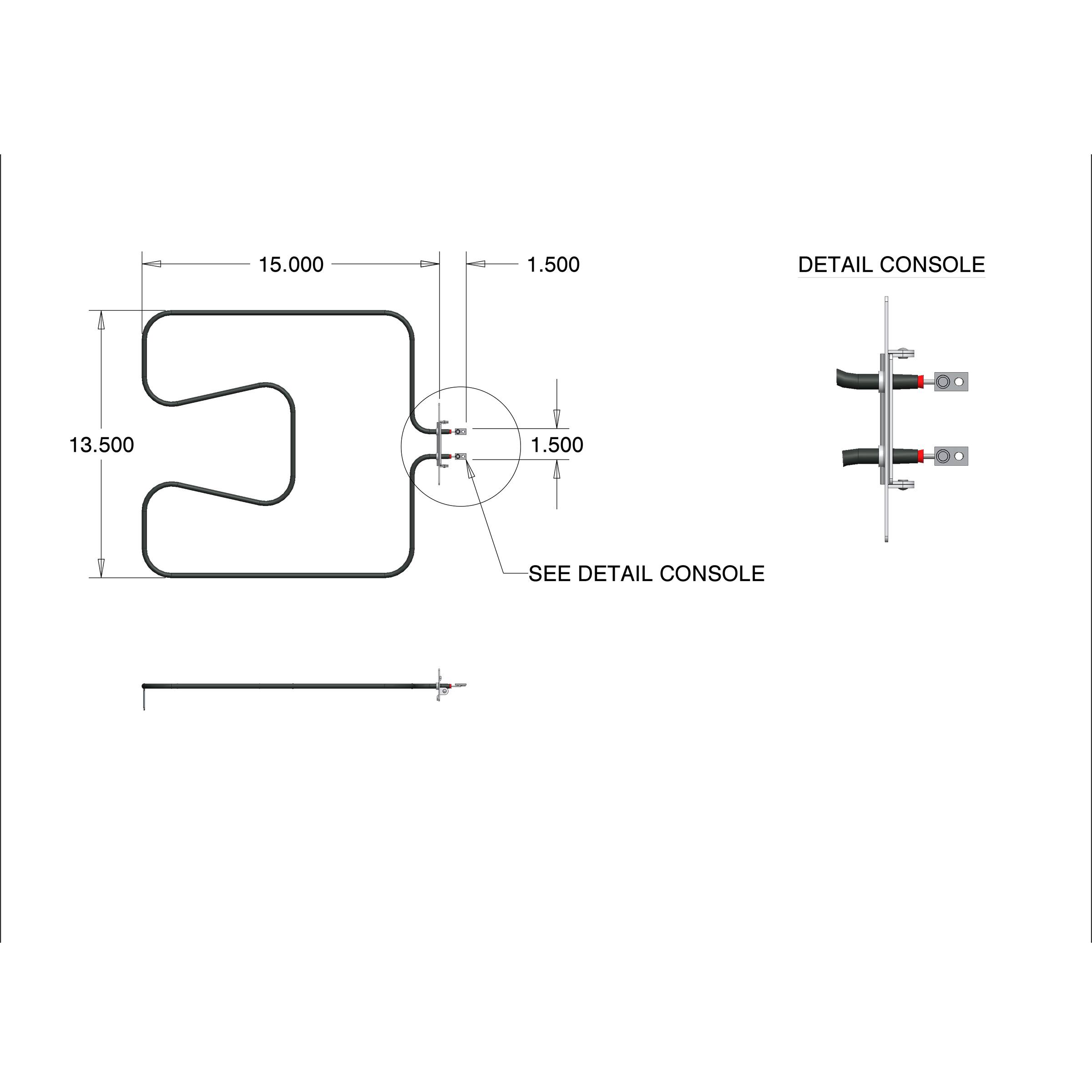15.000, 1.500, 13.500, 1.500, DETAIL CONSOLE, SEE DETAIL CONSOLE