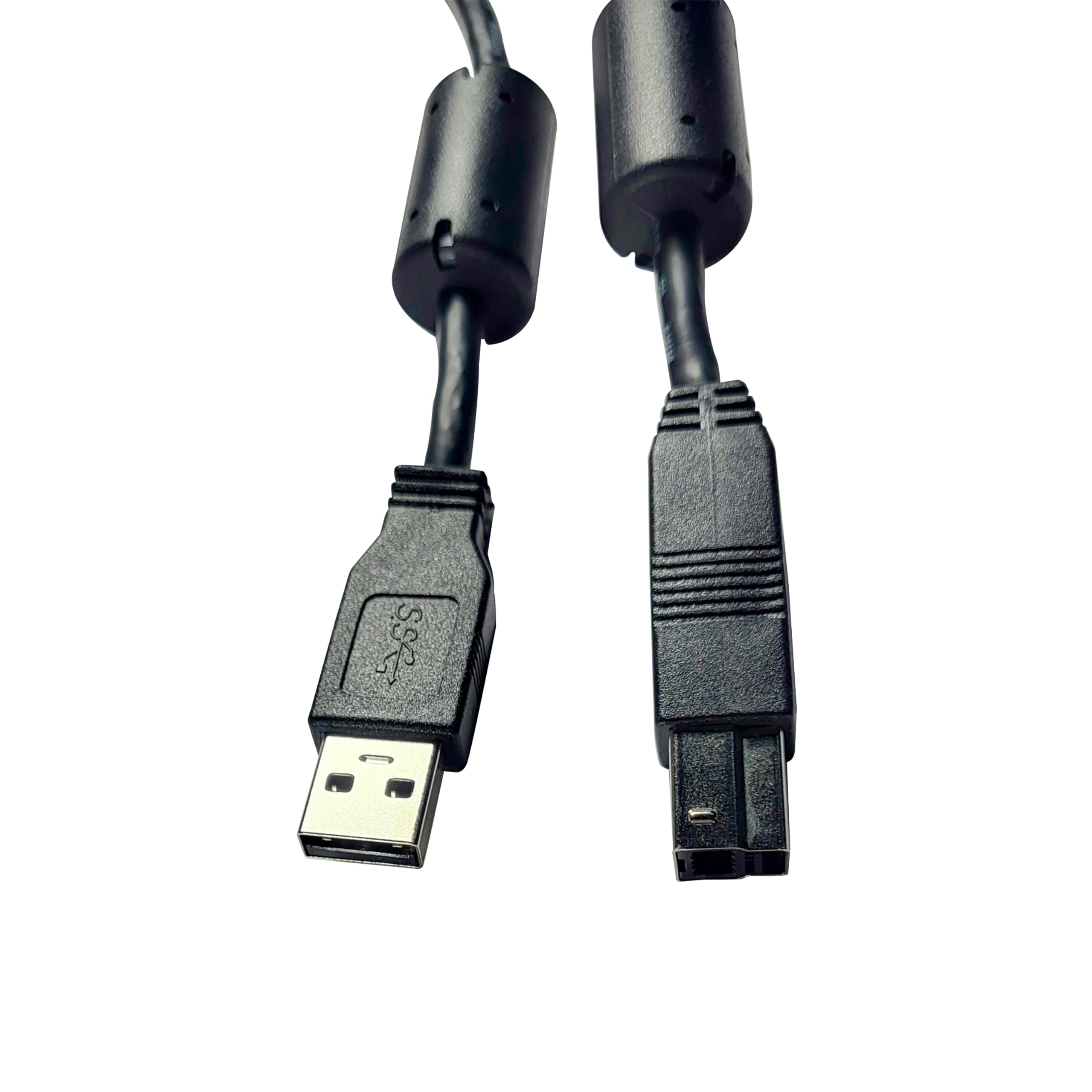 Alt View 3. HQRP - USB 3.0 Type-A to Type-B Cable 6 ft SuperSpeed 5 Gbps for ZWO ASI Cameras, Docks, Hubs - Black.