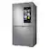 Alt View 21. Samsung - 23 cu. ft. 4-Door Flex Counter Depth Smart Refrigerator with Family Hub - Stainless Steel.
