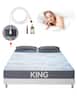 VEVOR - Grounding Sheets, King Size, 95% Cotton + 5% Pure Silver Fiber, Earth Grounded Fitted Bed Sheets - Gray
