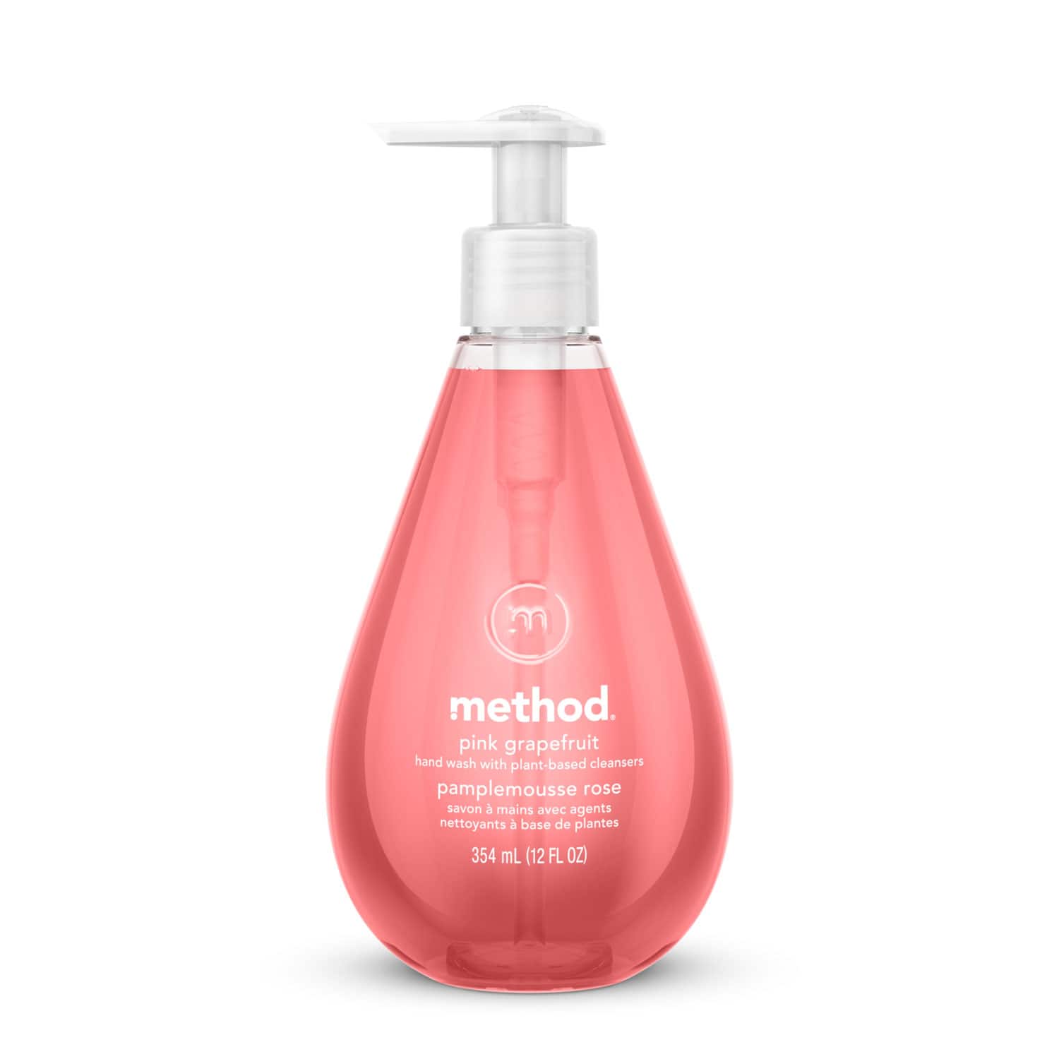 Method - Gel Hand Wash, Pink Grapefruit Scent, 12 oz, 6per Carton