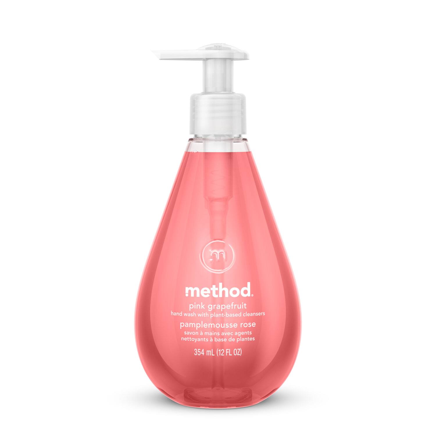 Method - Gel Hand Wash, Pink Grapefruit Scent, 12 oz, 6per Carton