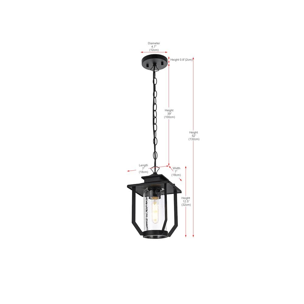 Elegant Lighting - Sepviva 7 inch Outdoor Pendant - Black price history on PriceWatchPro