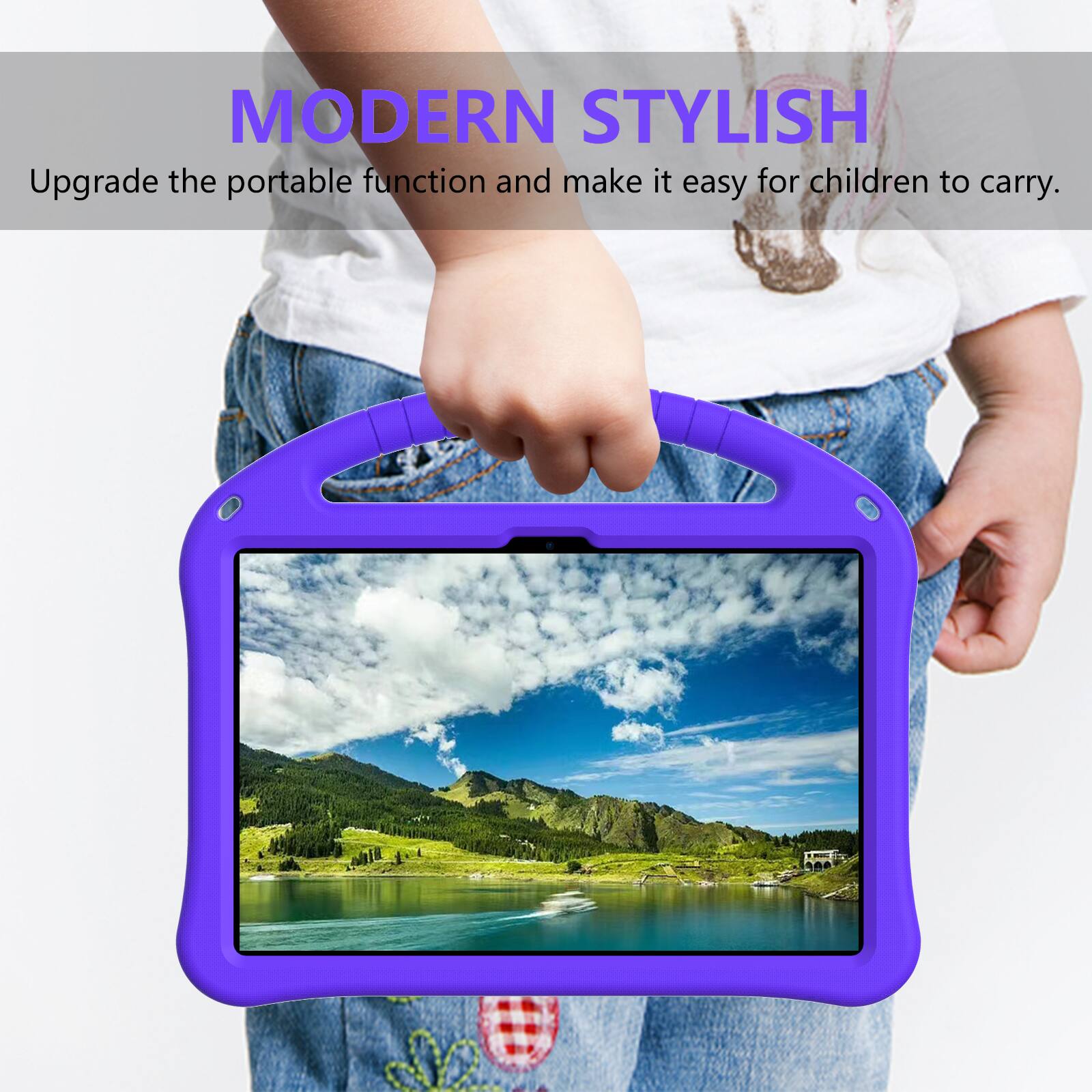 MODERN STYLISH  
Upgrade the portable function and make it easy for children to carry.