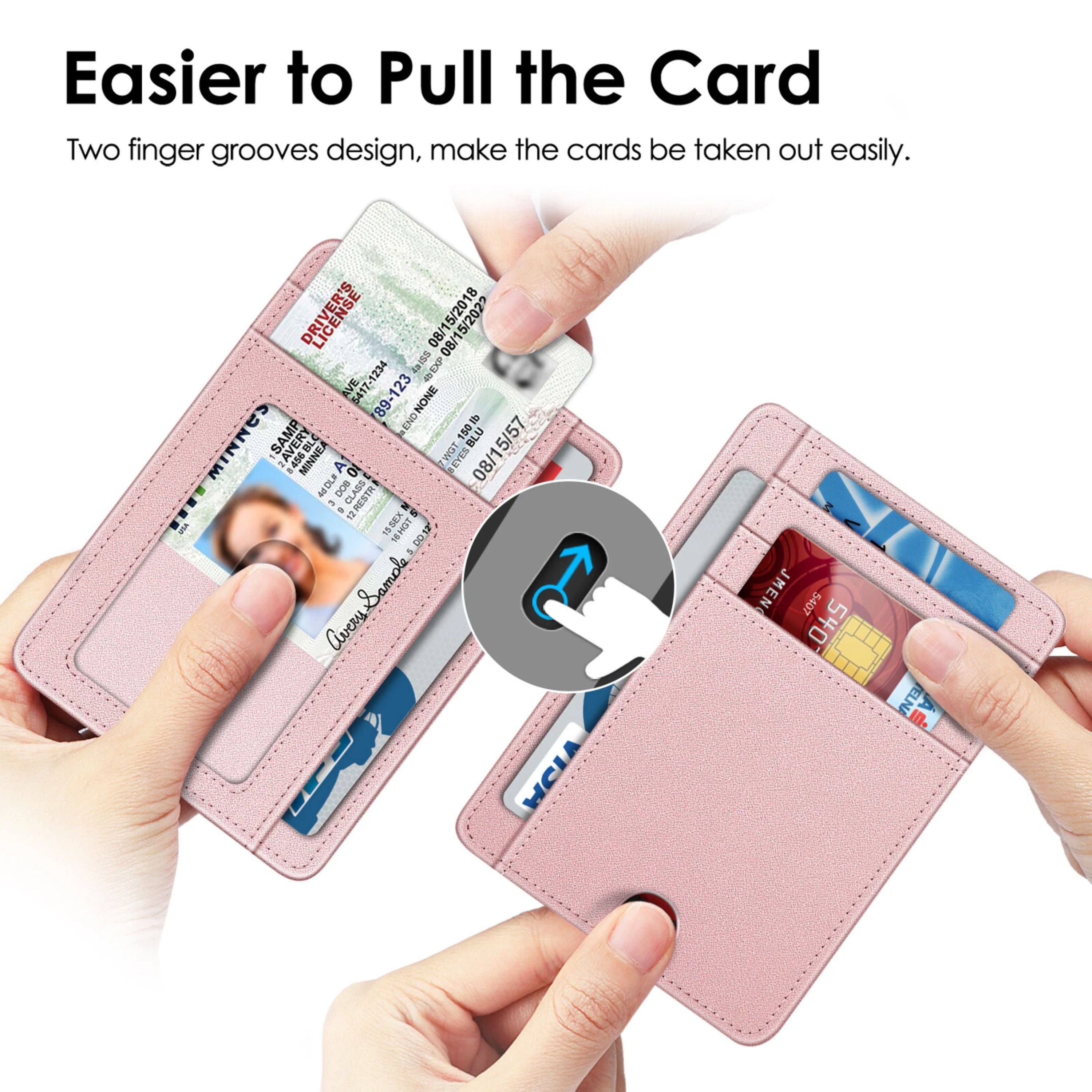 Easier to Pull the Card  
Two finger grooves design, make the cards be taken out easily.  

18 08 15/2022 2:34 dS  
AVE 5417-1234 89-123 89-123  
ENONONE 150lb MINNES SAMP YHUT 08/15/57 1.455 MINNEA A  
EVES - ADLE DOB .... 3 - B MESTRR 2 - XX + EHOT P - Samole Avers | WCIA JMEN 5407 540 TELNA I0-