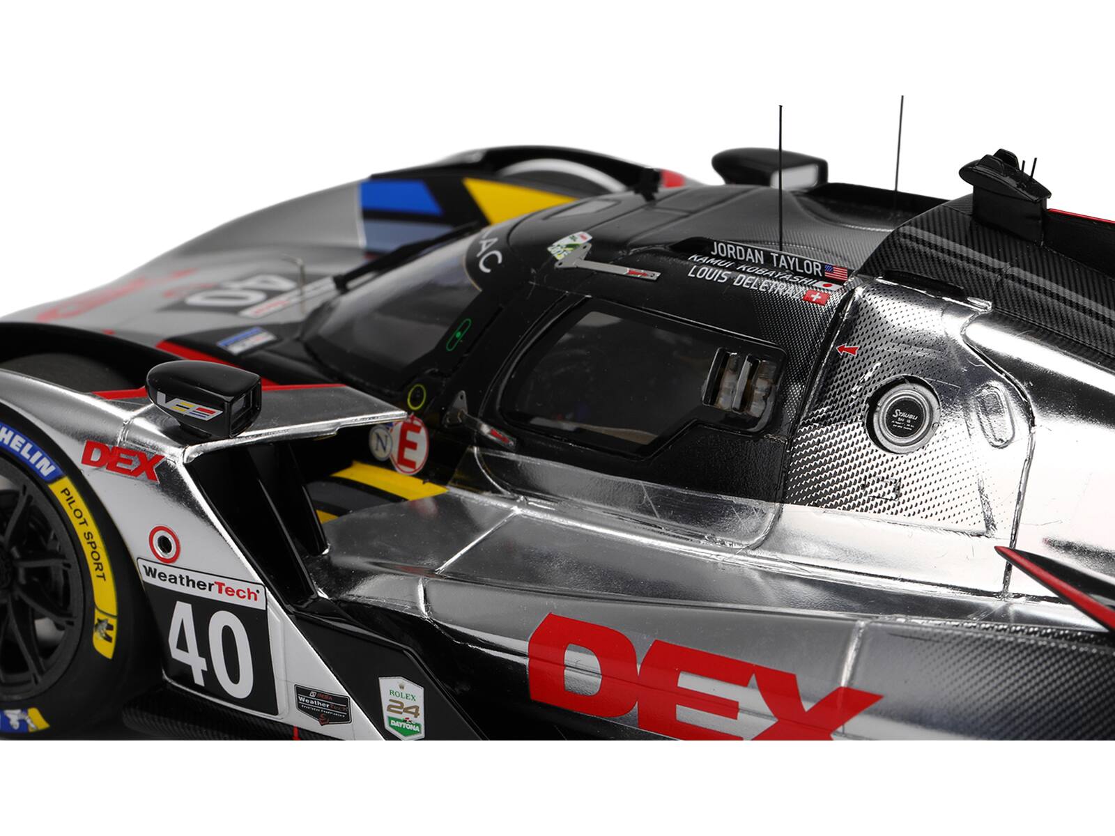 Oo I ES HELIN DEX PILOT SPORT WeatherTech 40 WAT AC KAMU JORDAN TAYLOR LOUIS KOBATASA DELETRAZ 8 Sntue N E ROLEX DEV 24 TM