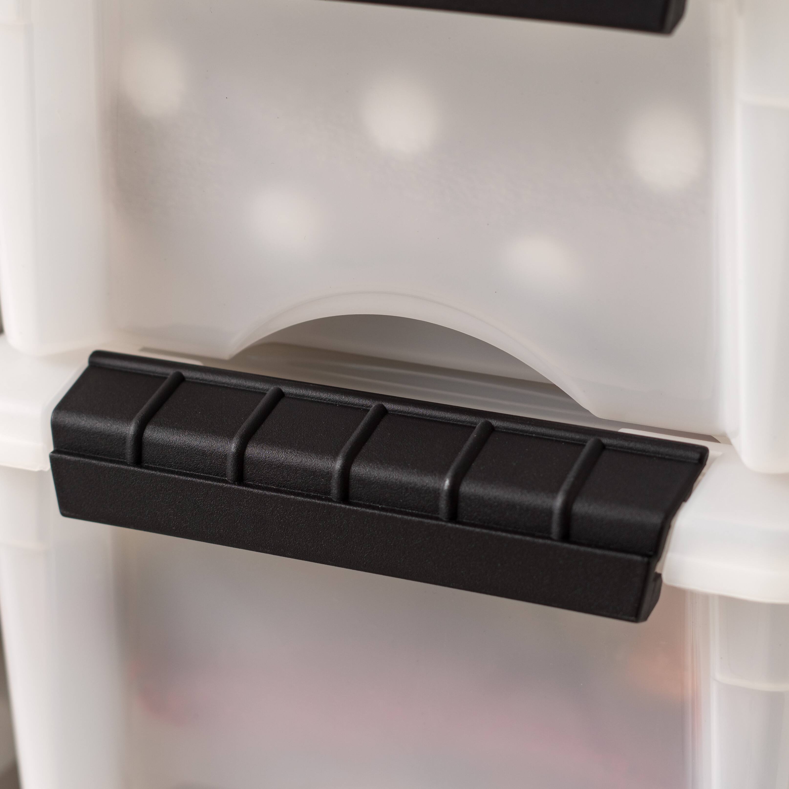 IRIS USA IRIS 6 Qt Stackable Plastic Storage Bins with Lids, Latches ...