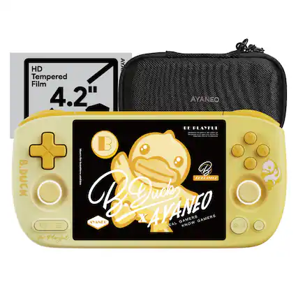 HD Tempered Film 4.2" AYA AYANEO B.DUCK BE PLAYFUL
B MrS Y I I 11 IIOTII I G Duck AYANEO AYANEO GAMERS GAMERS REAL KNOW Be Playful X B A I