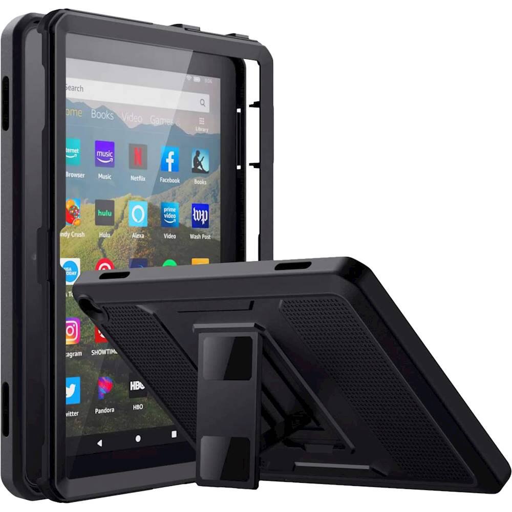Alt View 11. SaharaCase - Defense Protection Case for Amazon Fire HD 8 and Fire HD 8 Plus (2022-2024) - Black.