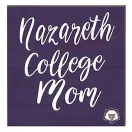 Jardine - Nazareth College Golden Flyers 10" x 10" Mom Plaque - Purple