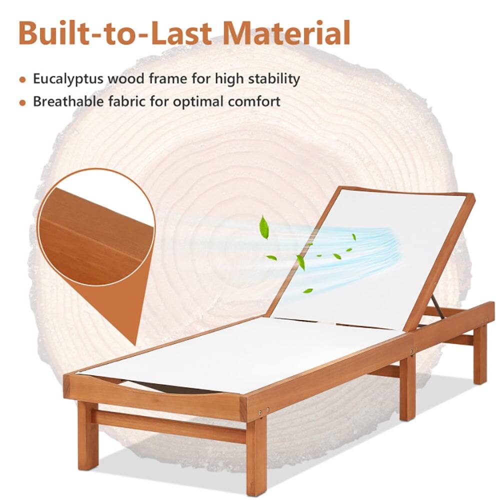 Built-to-Last Material  
- Eucalyptus wood frame for high stability  
- Breathable fabric for optimal comfort