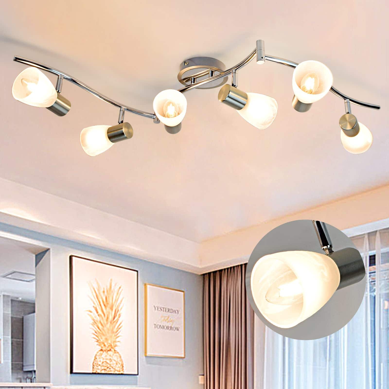 Dazzed Corner 6 Light Flexible Track Lighting Rail,Ceiling Light