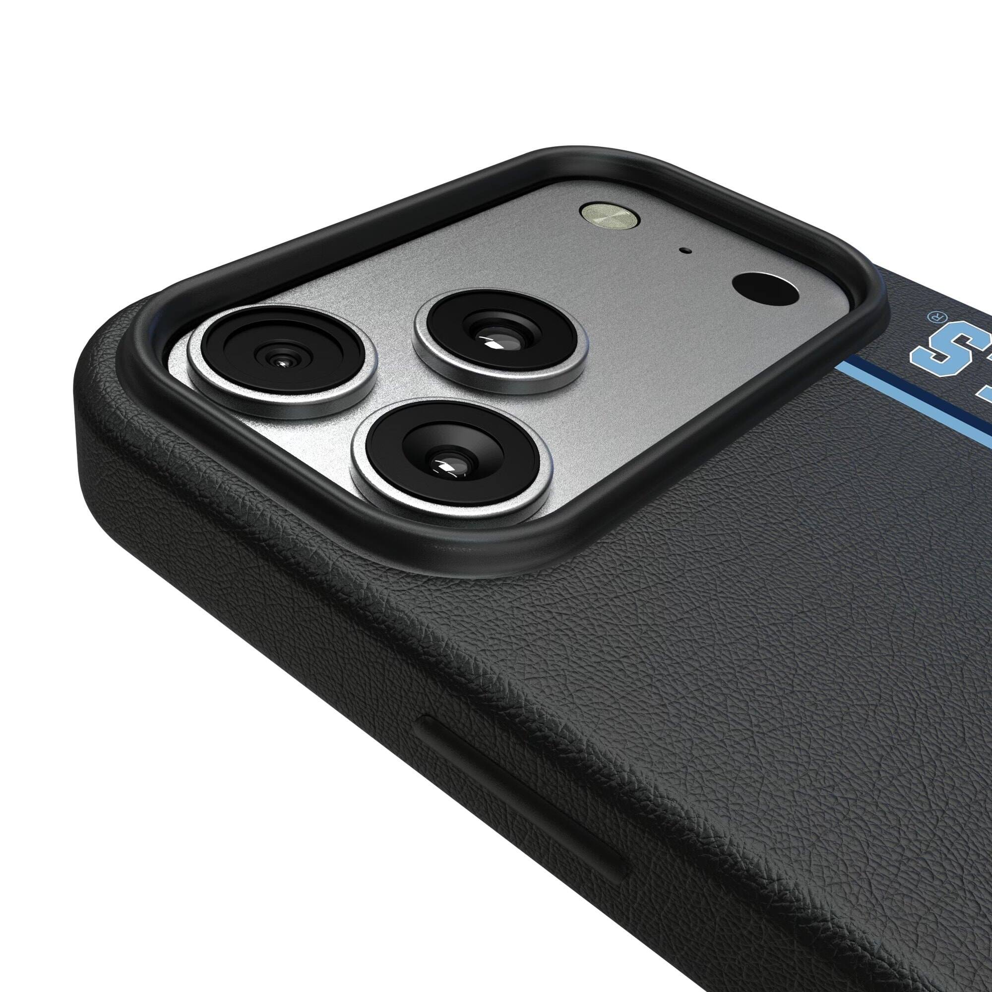 Alt View 2. Keyscaper - North Carolina Tar Heels iPhone Magnetic Bump Case - 15 - Black.