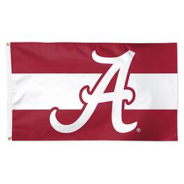 WinCraft - Alabama Crimson Tide 3' x 5' Horizontal Stripe Deluxe Single-Sided Flag - Multicolor