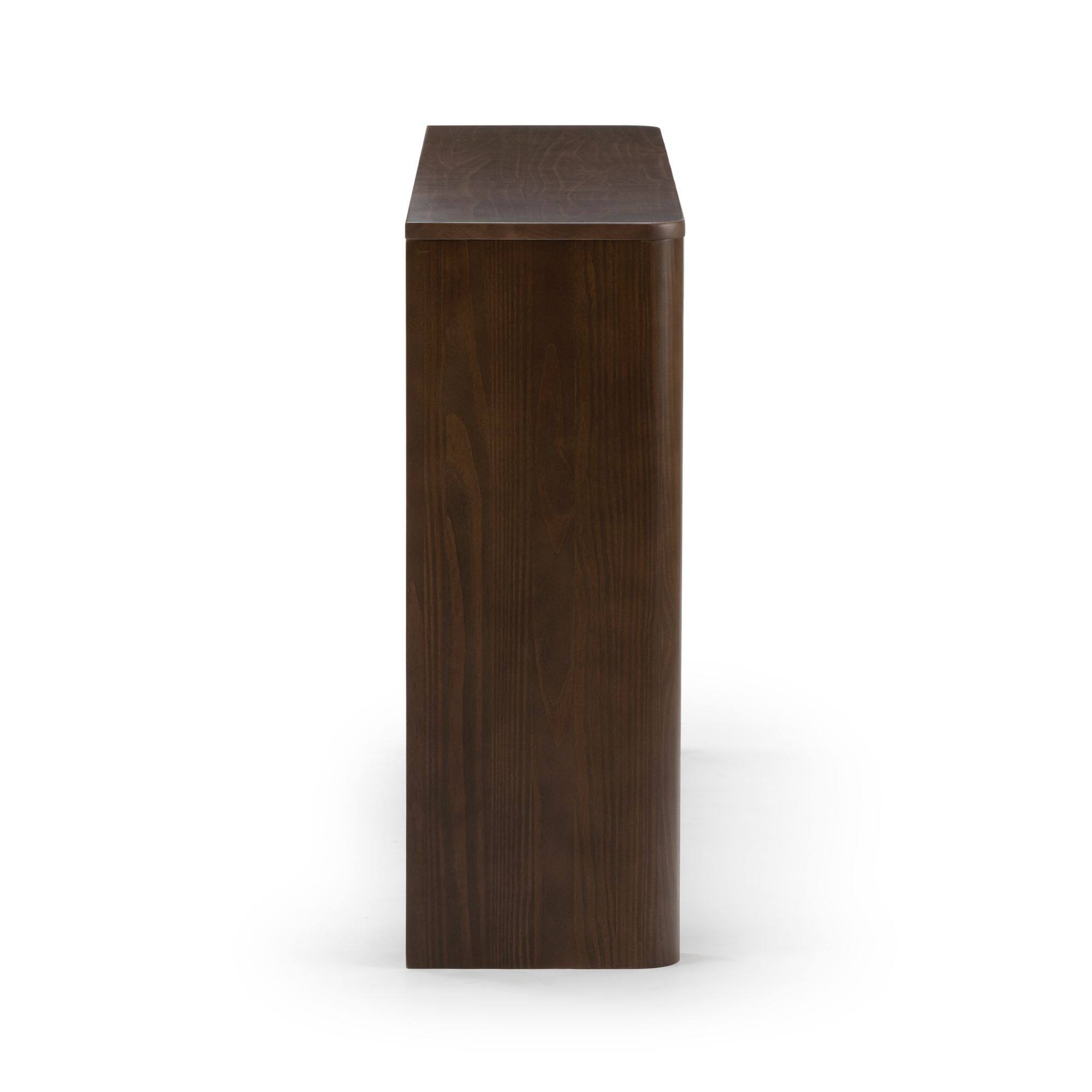 Alt View 2. Plank+Beam - Contour Console Table (46in / 1170mm), Walnut - Walnut.