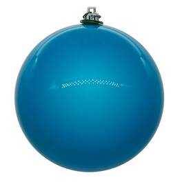 Vickerman - 8" Pearl UV Drilled Ball Ornament 1 per Bag - Turquoise