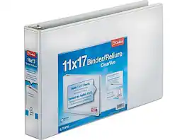 Cardinal - ClearVue 2" 3-Ring View Binders, D-Ring - White