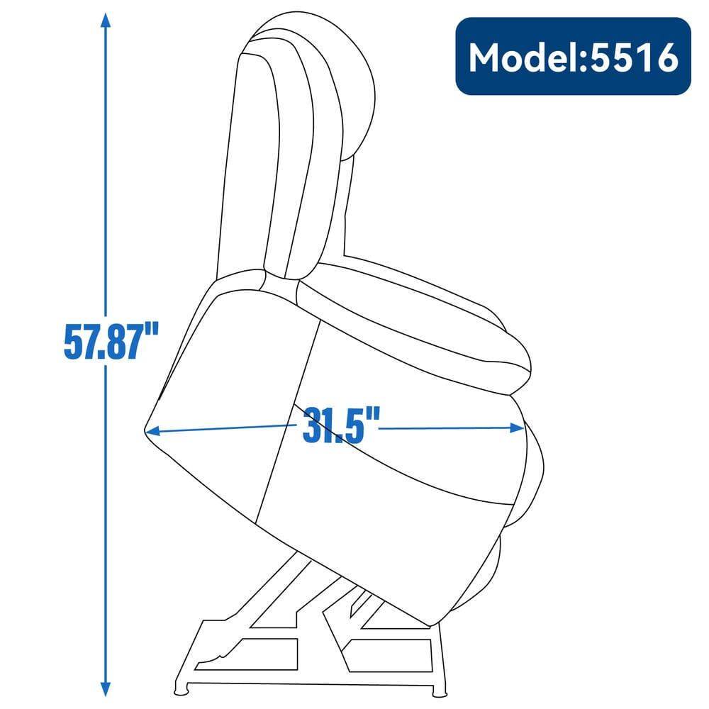 Model: 5516  
Height: 57.87"  
Width: 31.5"