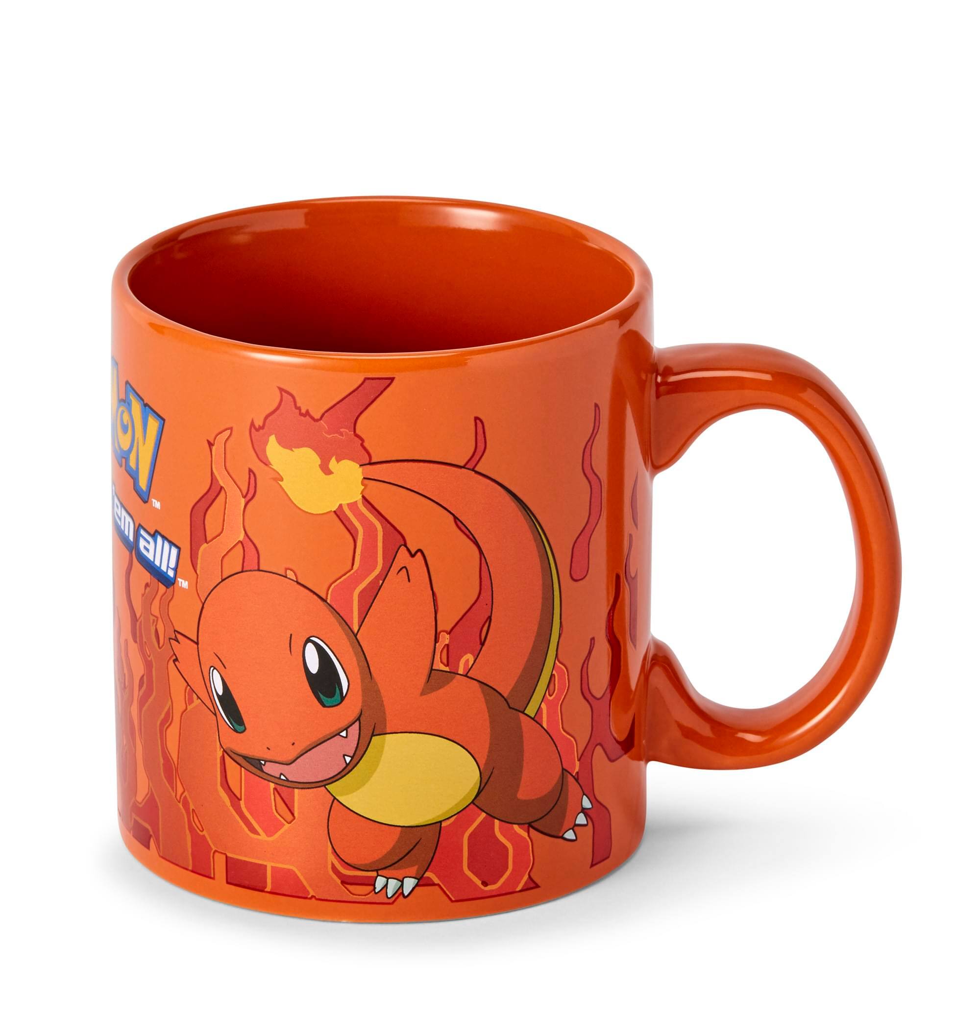 Alt View 10. Pokémon - Pokémon Charmander Orange Foil Print Ceramic Coffee Mug | Holds 20 Ounces - Orange.