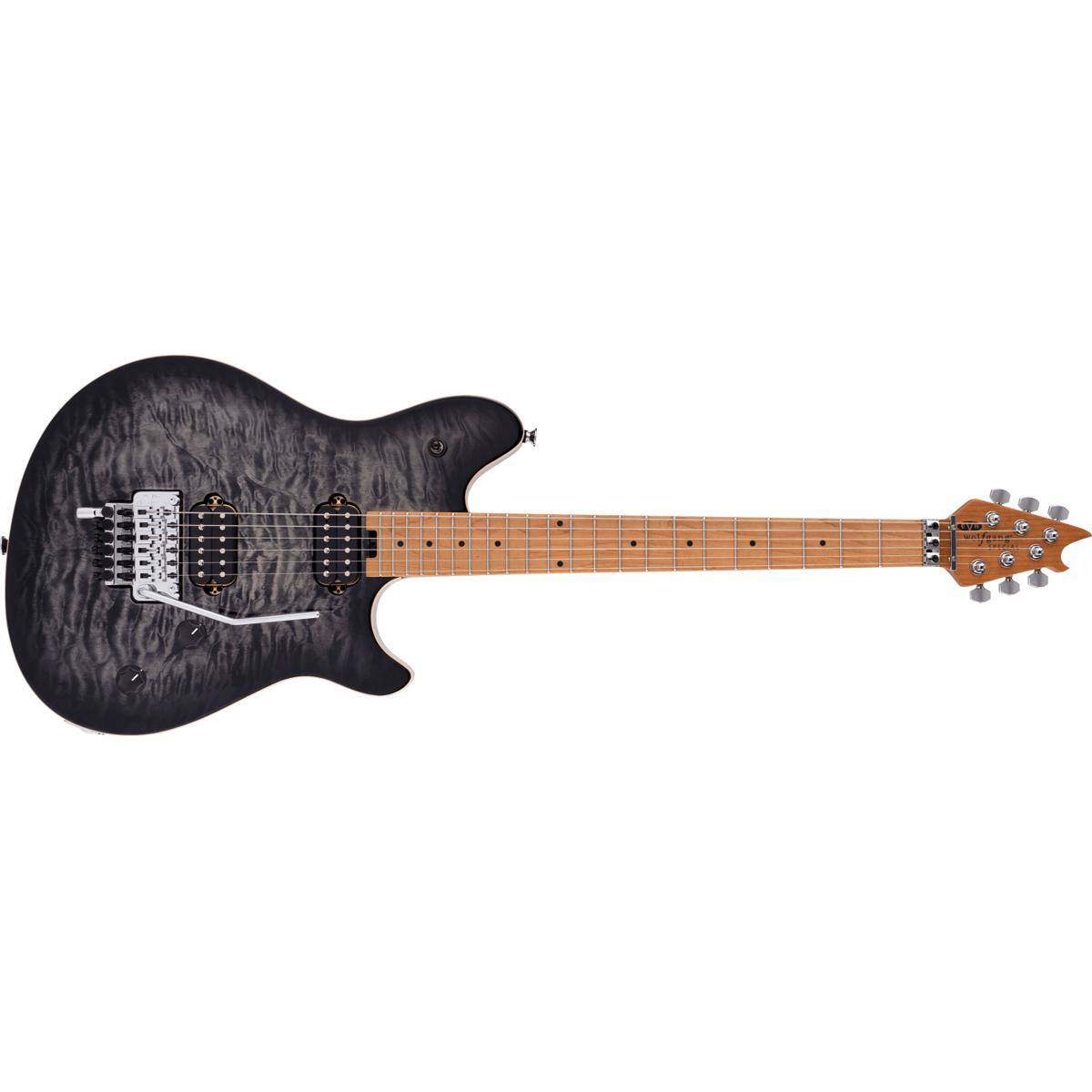 Alt View 1. EVH - EVH Wolfgang Special QM Electric Guitar, Baked Maple Fingerboard, Charcoal Burst.