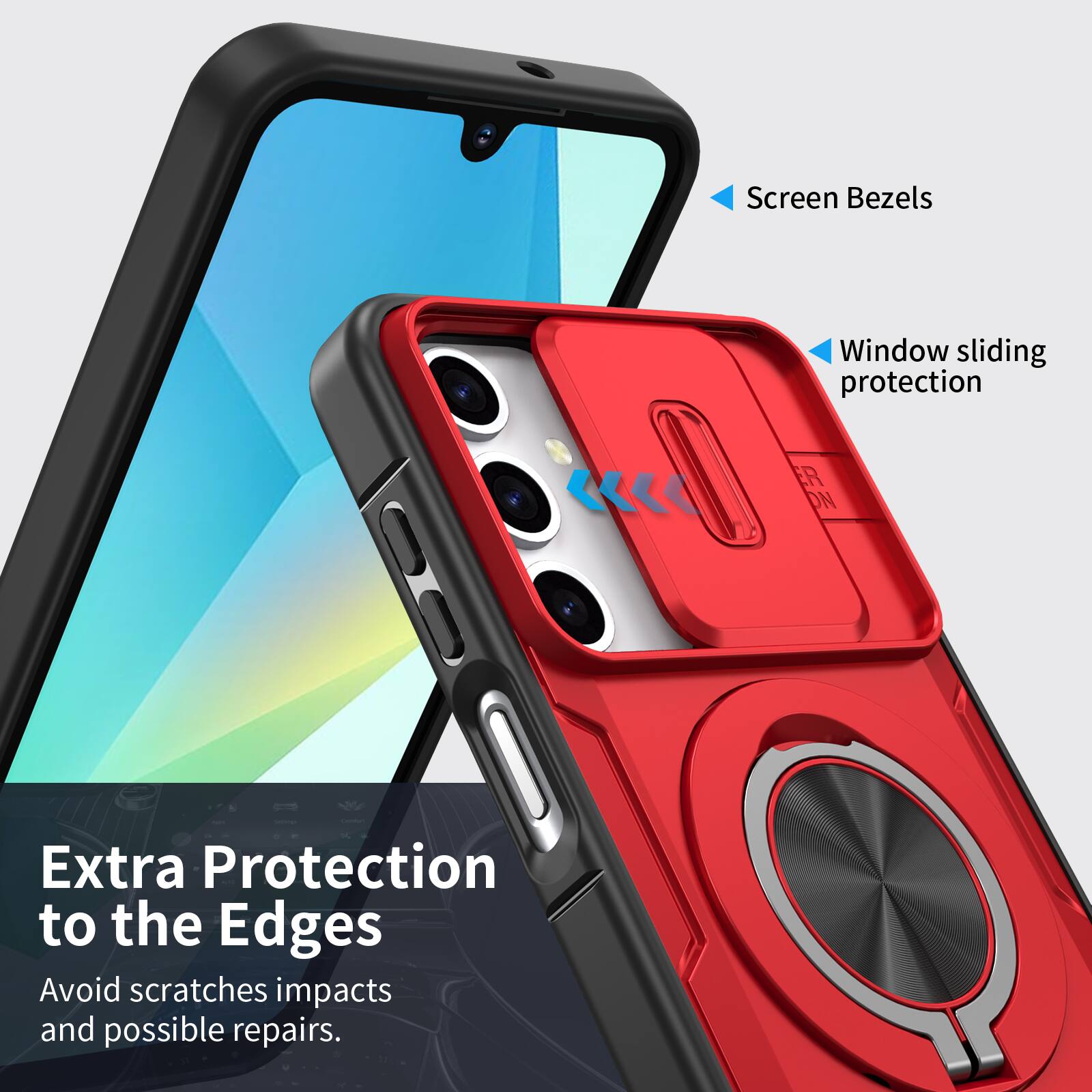 Screen Bezels  
Window sliding protection  
ER DN  
Extra Protection to the Edges  
Avoid scratches, impacts and possible repairs.