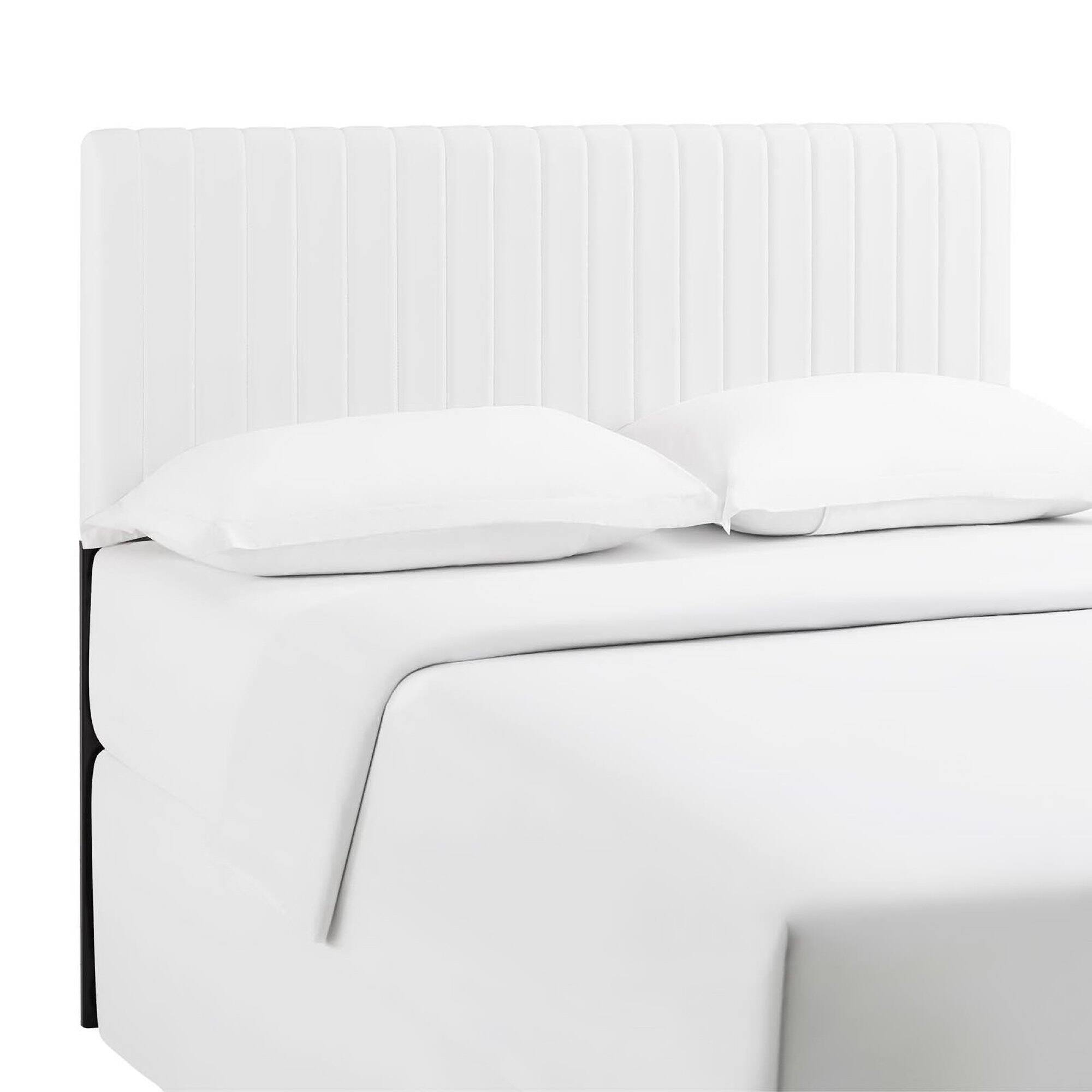 Alt View 3. Modway - Keira Faux Leather Full / Queen Headboard by Modway - White.