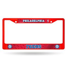 Rico Industries - Philadelphia 76ers Basketball Licensed Chrome Metal License Plate Frame - Multi