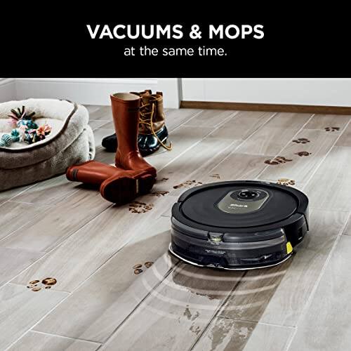 VACUUMS & MOPS at the same time.