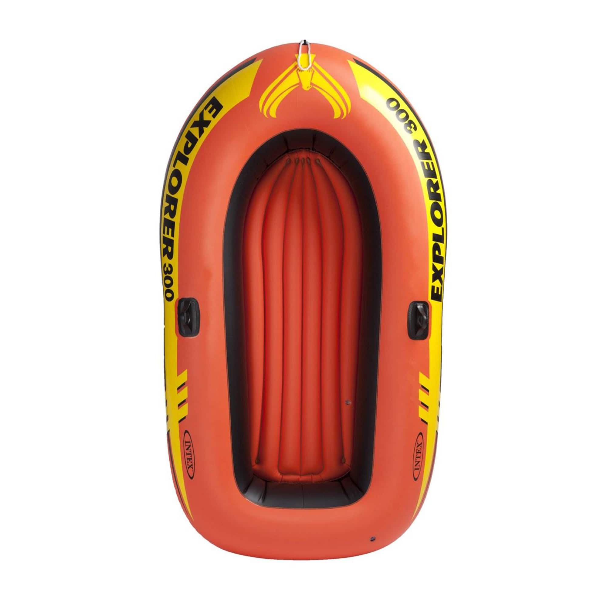 Intex - Explorer 300 Compact Inflatable Fishing 3 Person Raft Boat w/ Pump & Oars - Orange price history on PriceWatchPro