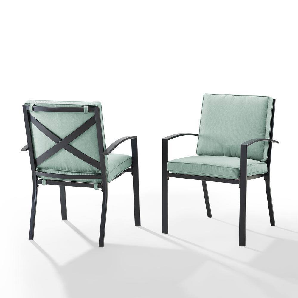 Alt View 2. Crosley Furniture - Kaplan 2Pc Outdoor Dining Chair Set - 2 Chairs - Mist.