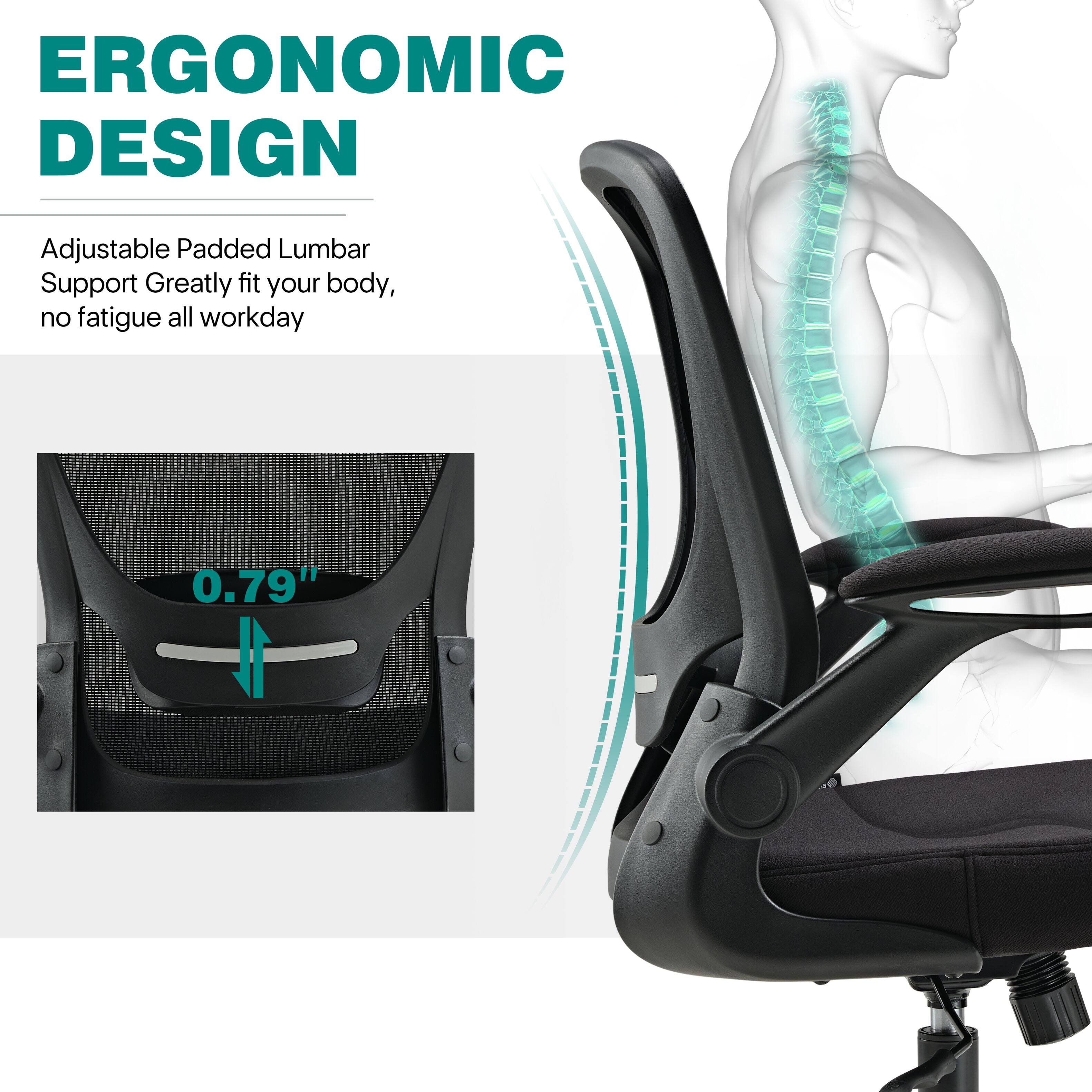 ERGONOMIC DESIGN

Adjustable Padded Lumbar Support Greatly fit your body, no fatigue all workday

0.79"