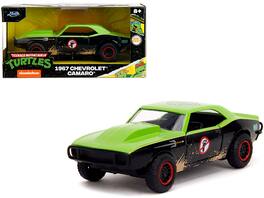 Jada - 1967 Chevrolet Camaro "Teenage Mutant Ninja Turtles" (Dirty) "Hollywood Rides" Series 1/32 - Black And Green