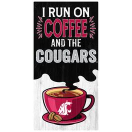 Fan Creations - Washington State Cougars 6" x 12" Coffee Wall Art - Multicolor