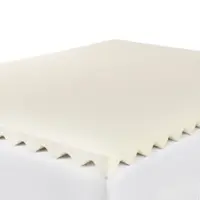 Serta - Comfort Boost 2.5-inch Memory Foam Mattress Topper Queen - off-white - Front_Zoom