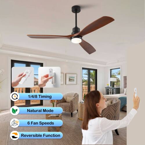 1/4/8 Timing  
Natural Mode  
6 Fan Speeds  
Reversible Function