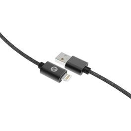 iEssentials - Ien-bc10l-bk Charge And Sync Braided Lightning To Usb Cable (120 In.; - Black