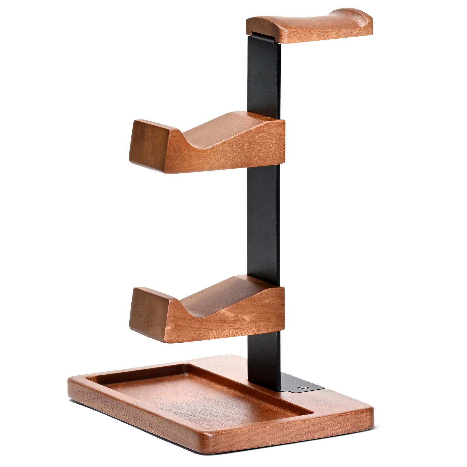 Alt View 6. Reds Spade - Solid Wood Controller Holder And Headphone Stand Gaming For Desk Dual Organizer Rack Fits Ps4 Ps5 Gamepad - Default.