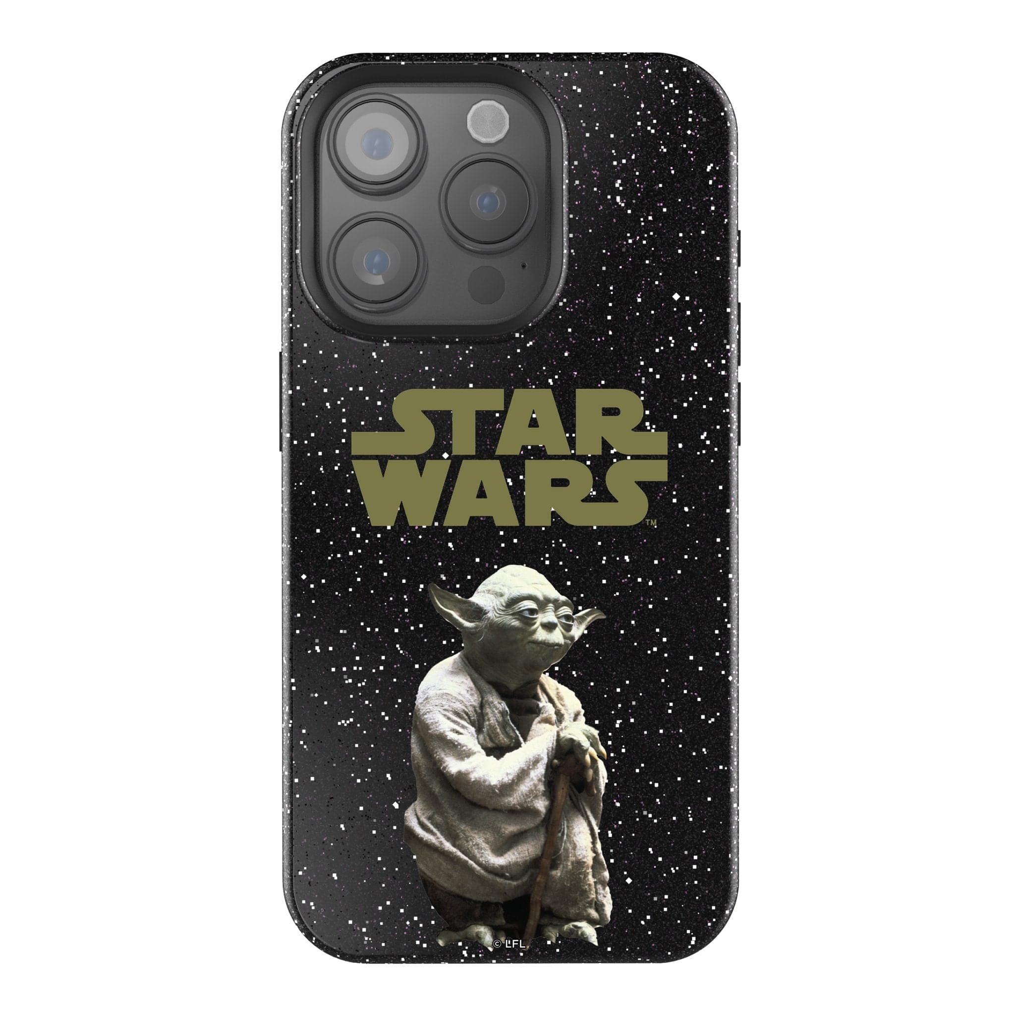 Keyscaper - Star Wars: A New Hope Color Block Black Bling Phone Case - Apple iPhone 16 Pro Max - Yoda