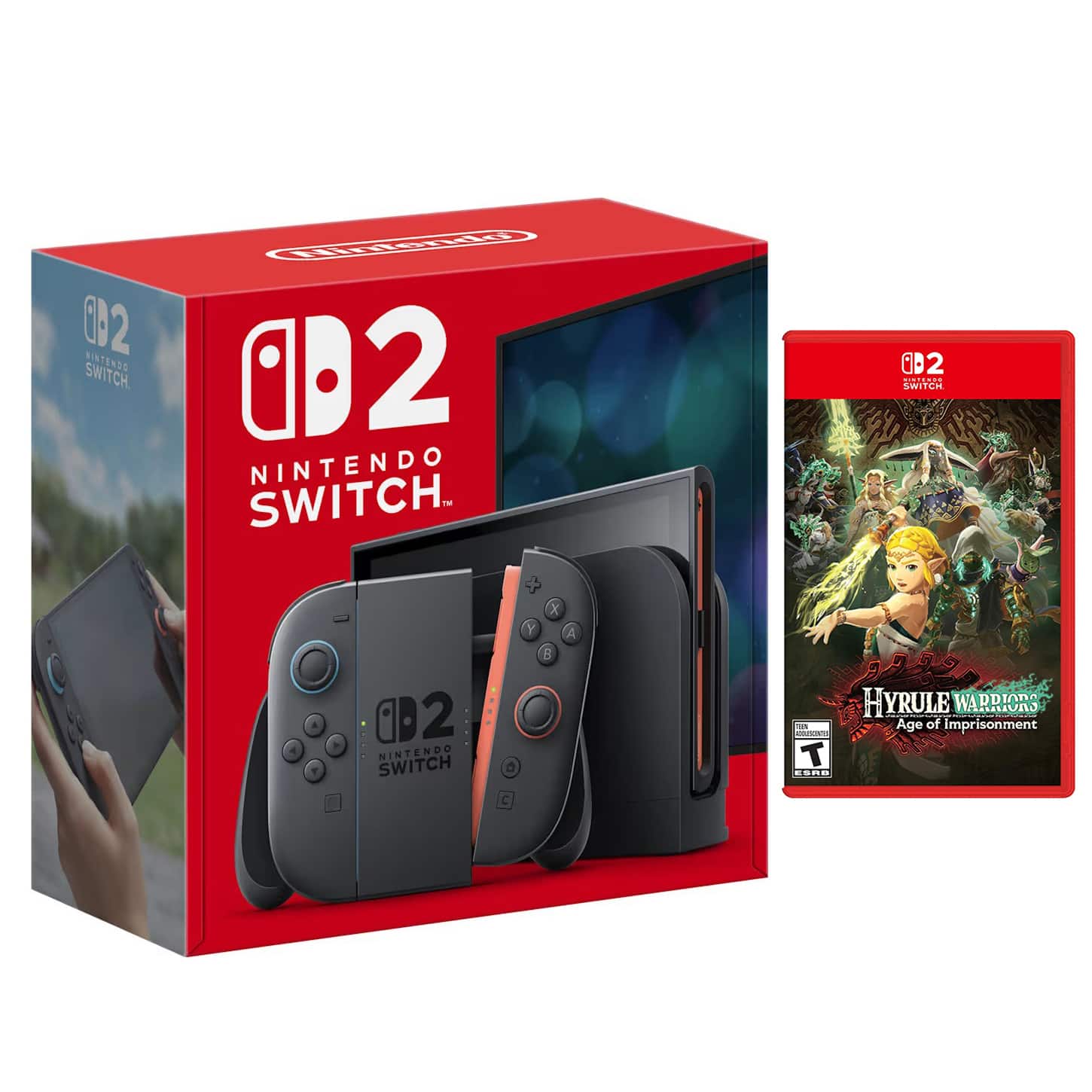 Switch 2 Console with Hyrule Warriors Age of Imprisonment Bundle - Nintendo Switch 2