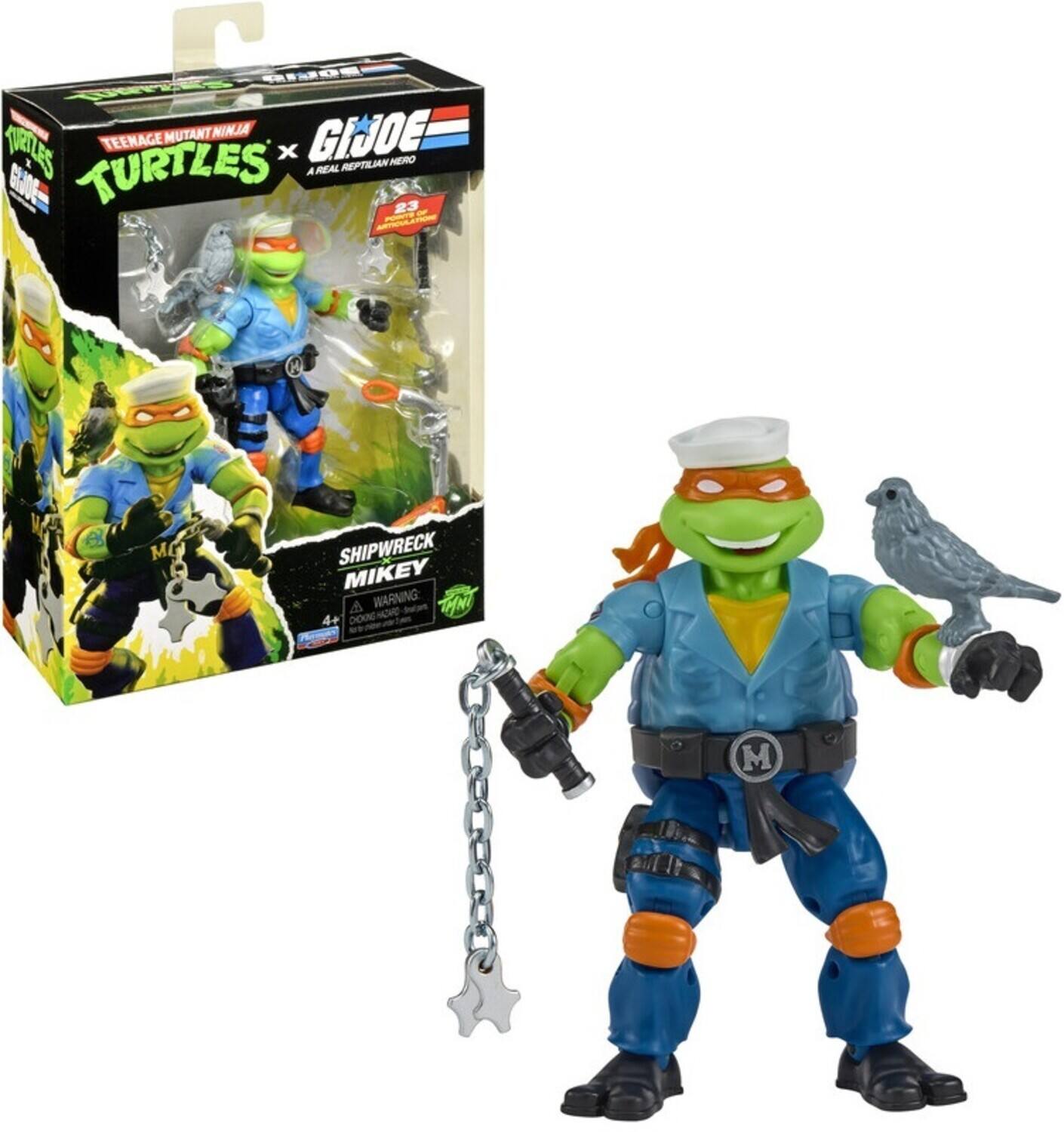 Teenage Mutant Ninja Turtles x G.I. Joe - Shipwreck x Mikey Action Figure (TMNT) - COLLECTIBLES