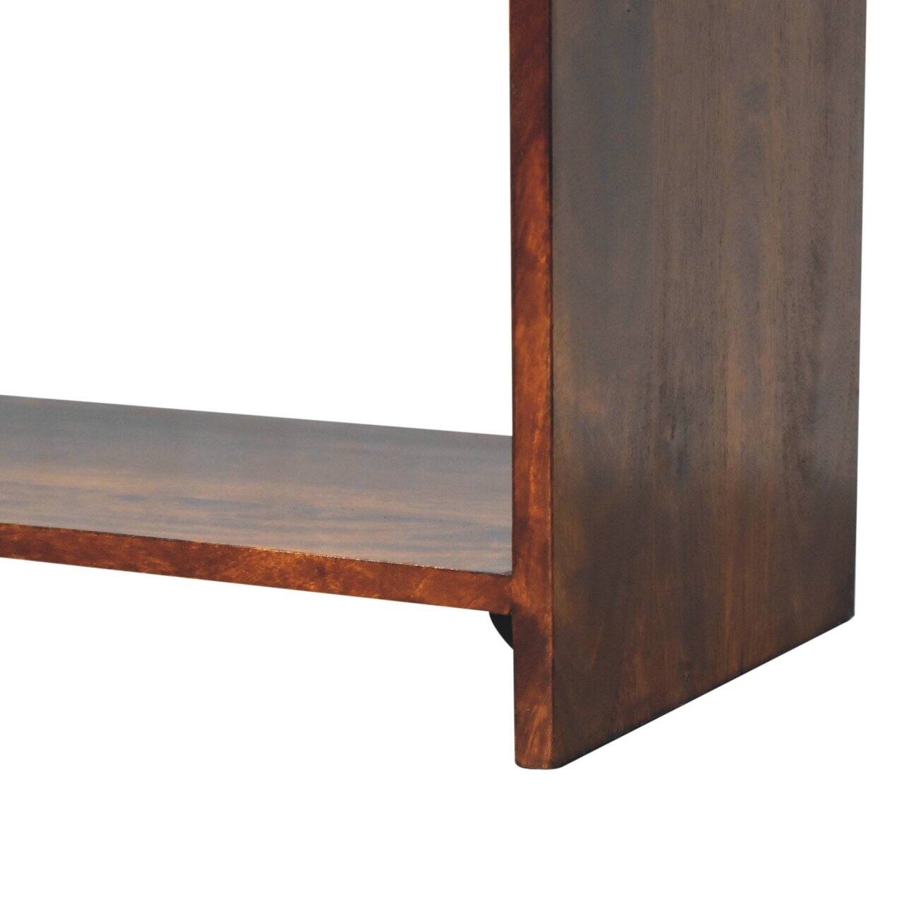 Alt View 4. Artisan Furniture - Artisan Furniture Solid Wood Aspen Slim Media Unit, 3 Drawers, 1 Open Slot, Dark Brown - Brown.