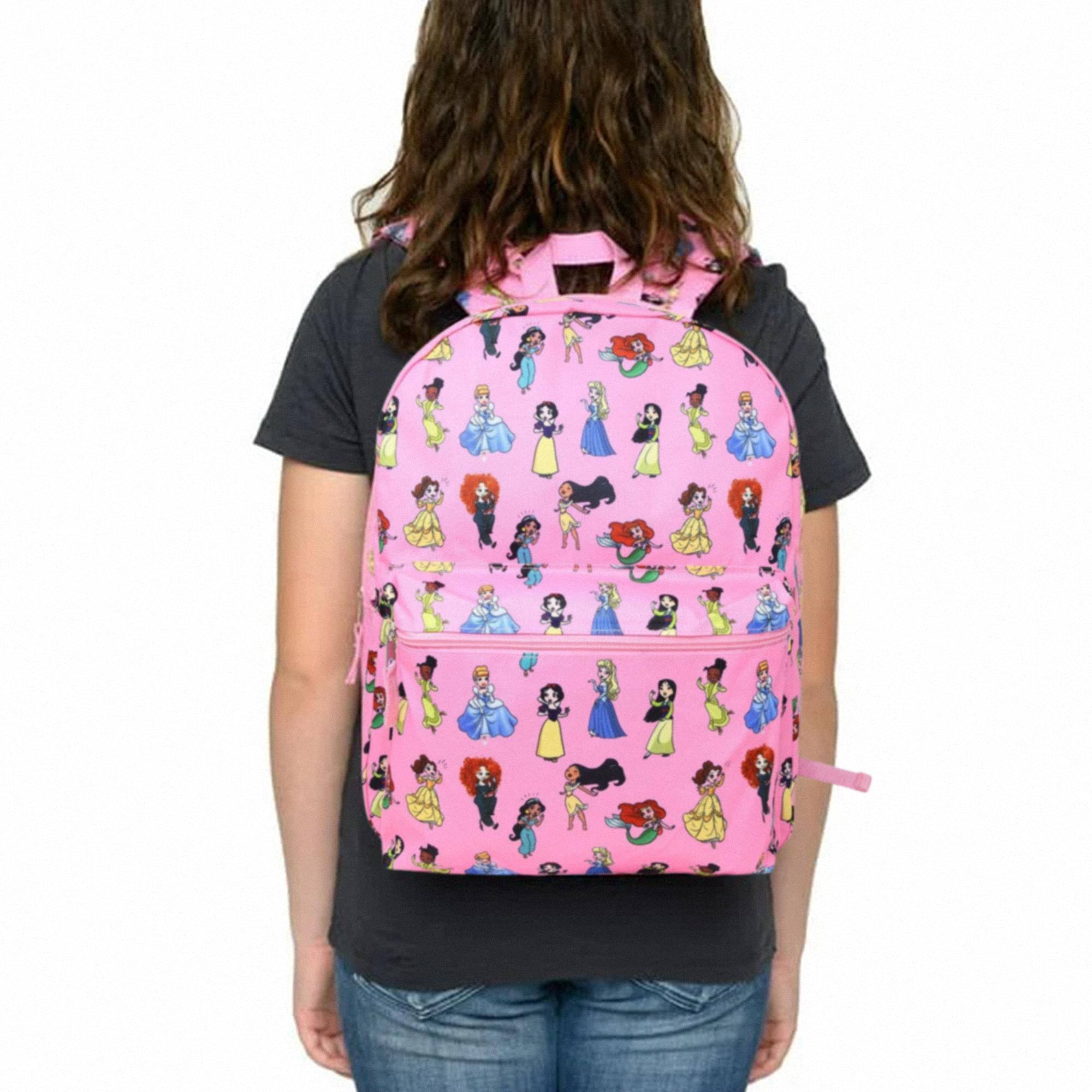 Alt View 10. Disney - Disney Princess 16 Inch Pink Backpack - Pink.