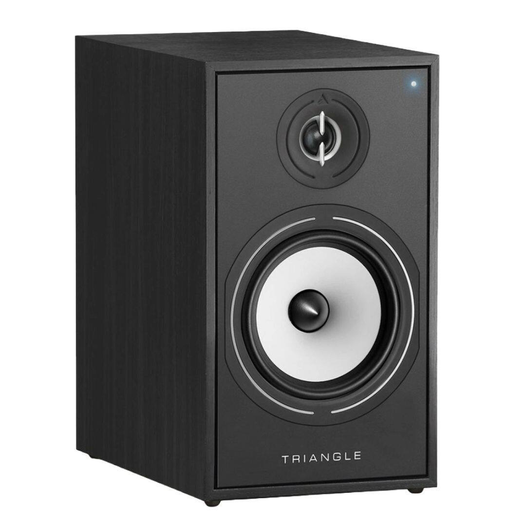 Angle. Triangle - Triangle Borea Active Bluetooth Bookshelf Speaker Pair - Black Ash (BR03BT) - Black.