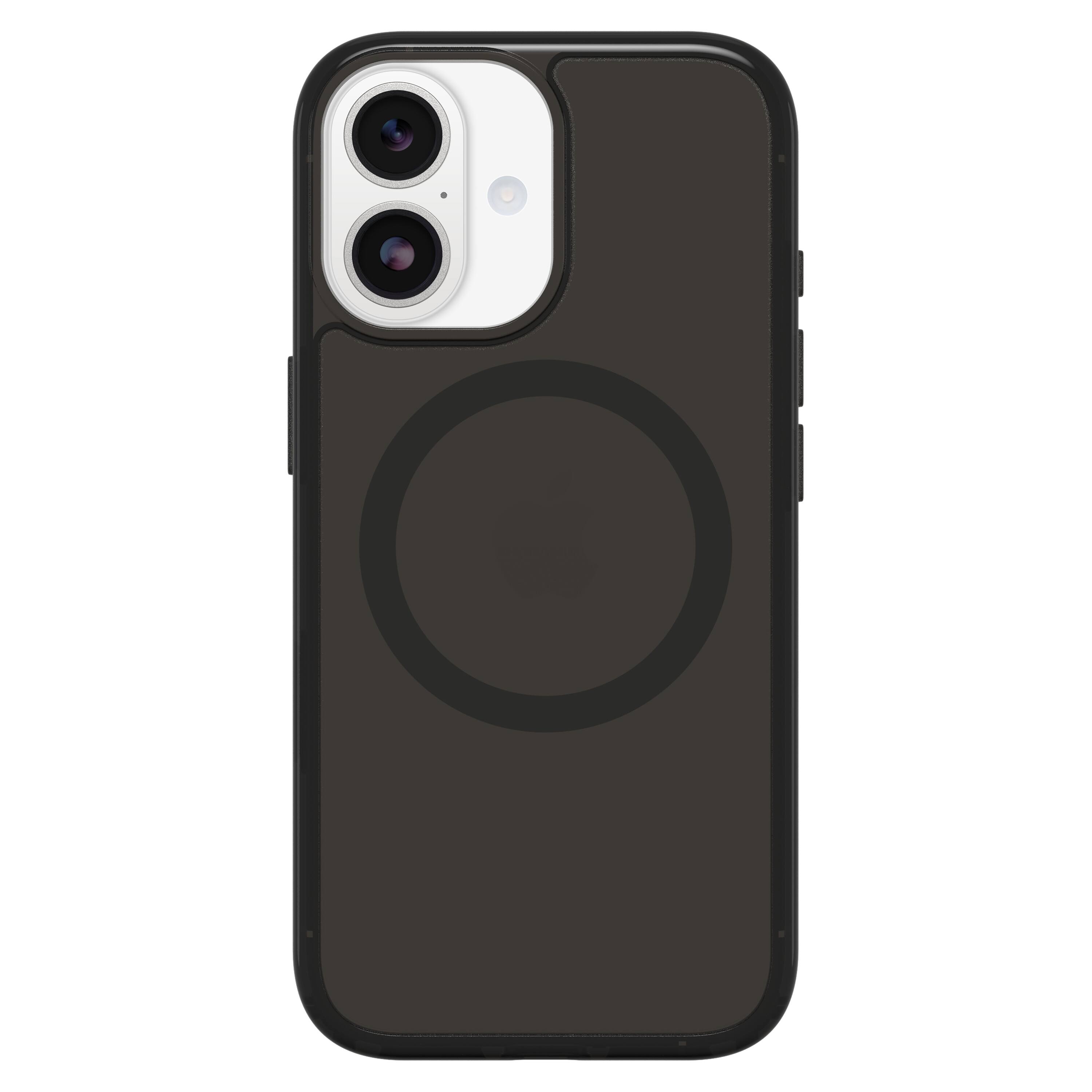 Angle. OtterBox - Symmetry Series Hard Shell for Apple iPhone 17 - Black.