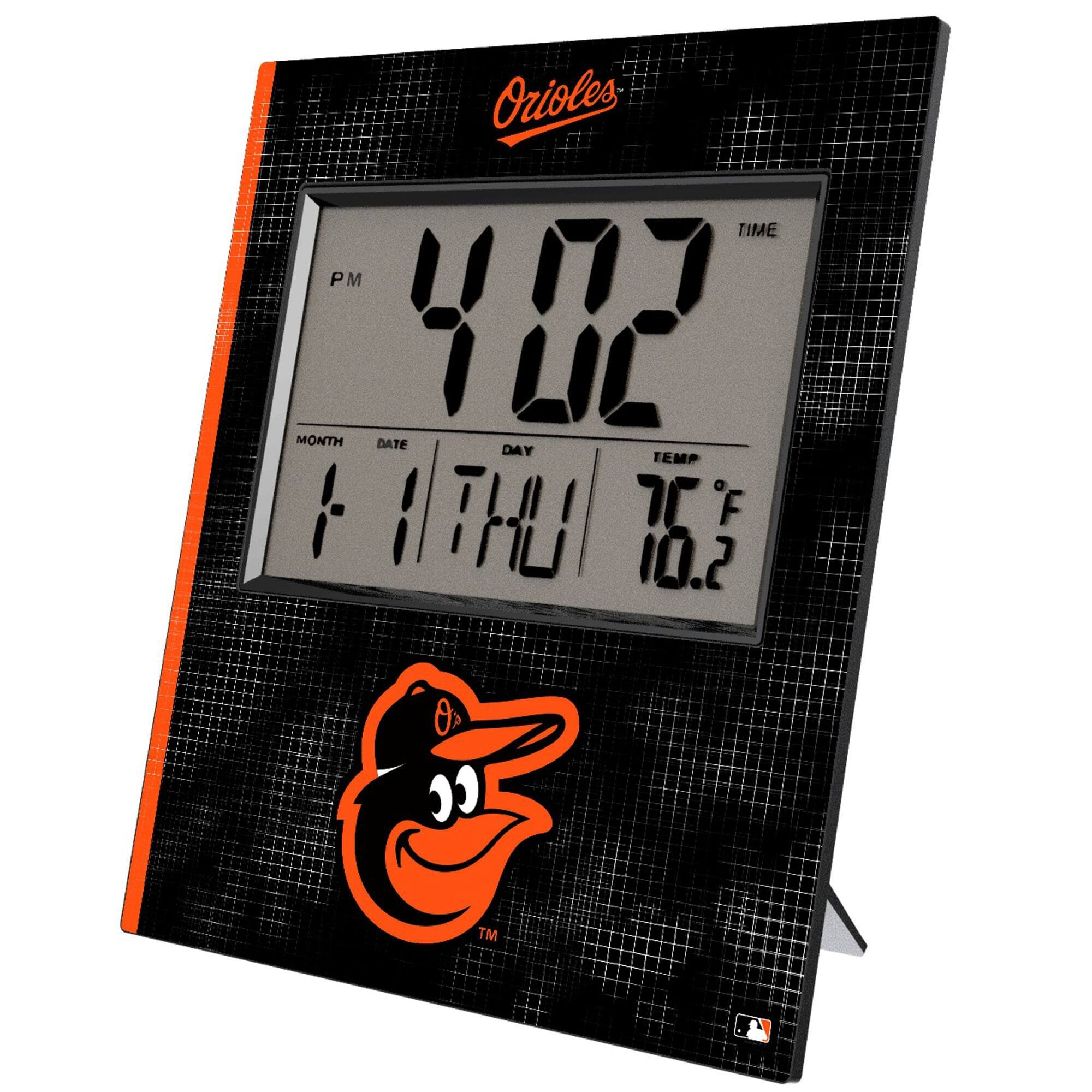 Keyscaper - Baltimore Orioles Digital Desk Clock - Multicolor