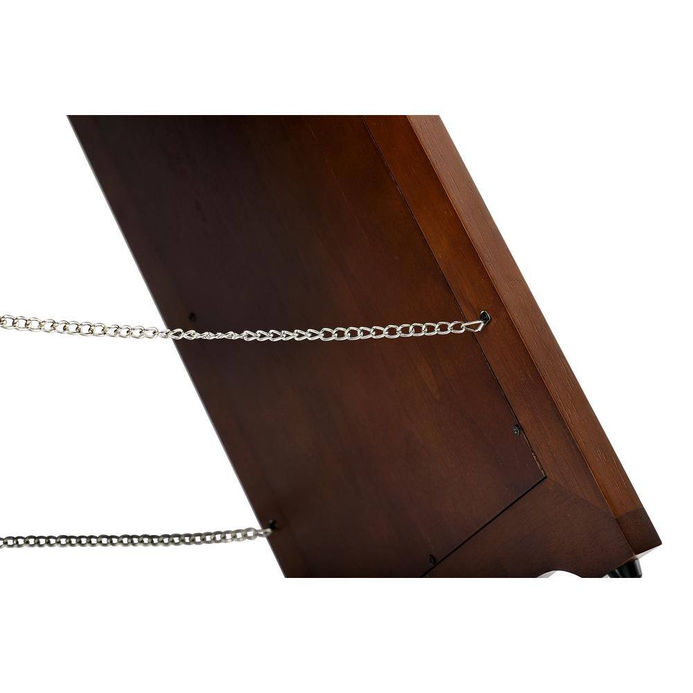 Alt View 1. Alpine Industries - 24" 2-Sided Wooden Bilingual Wet Floor Sign - Stainless Steel Plated.