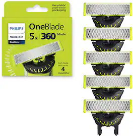 Philips Norelco - OneBlade 360 Blade Replacement Blades - Black