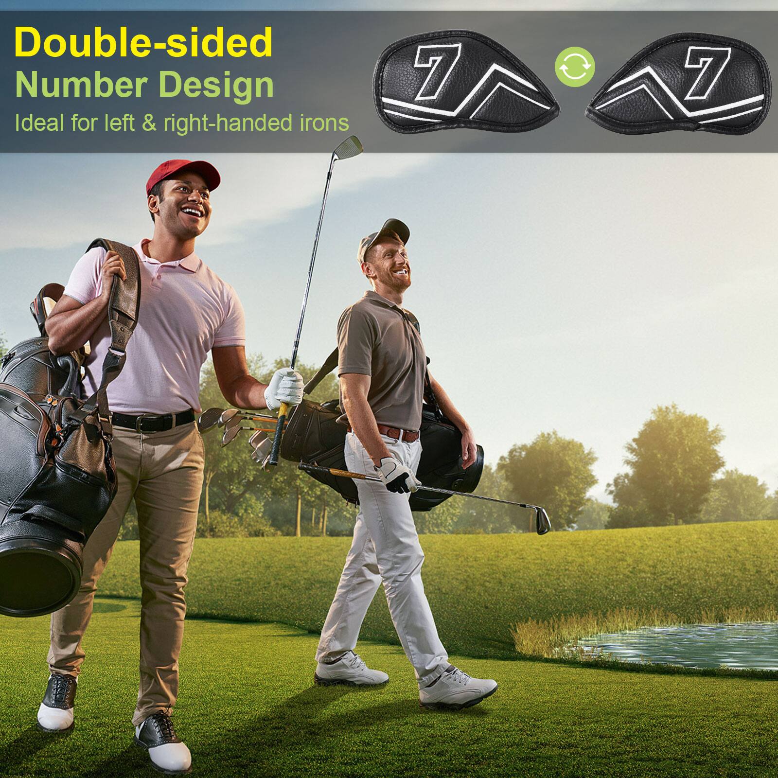 Double-sided Number Design  
Ideal for left & right-handed irons